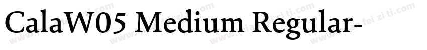 CalaW05 Medium Regular字体转换